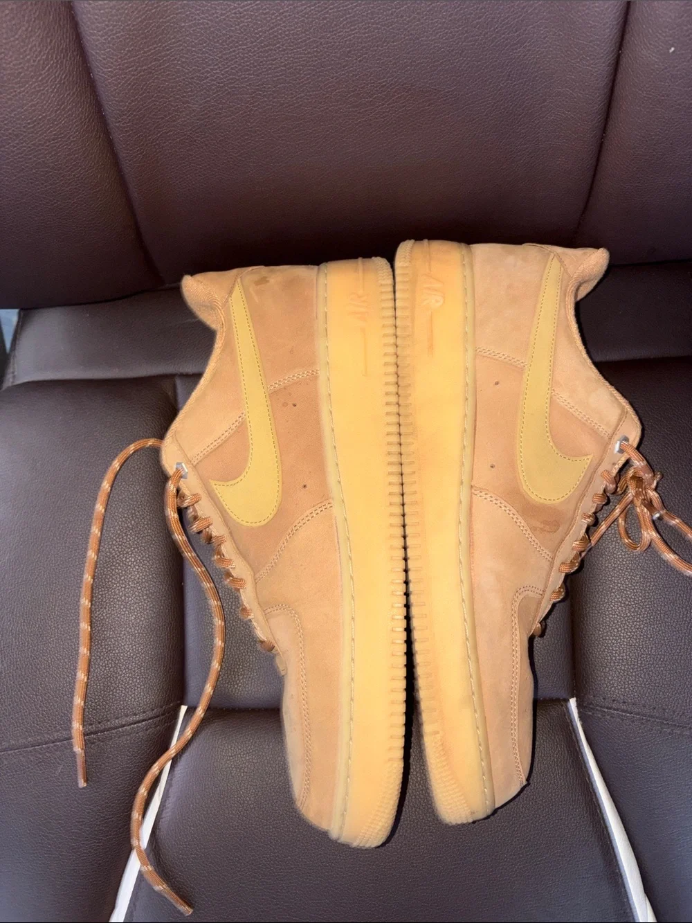 Nike Men's Low-Top Suede Sneakers in Tan